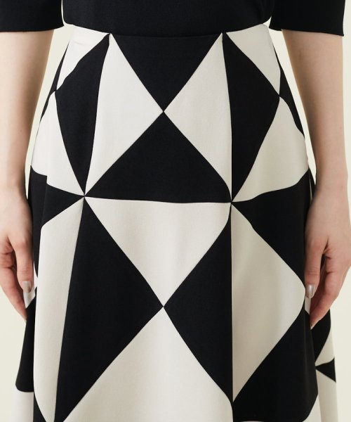 【GEOMETRY】ジオメトリックパッチワークスカート GEOMETRY