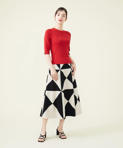 【GEOMETRY】ジオメトリックパッチワークスカート GEOMETRY