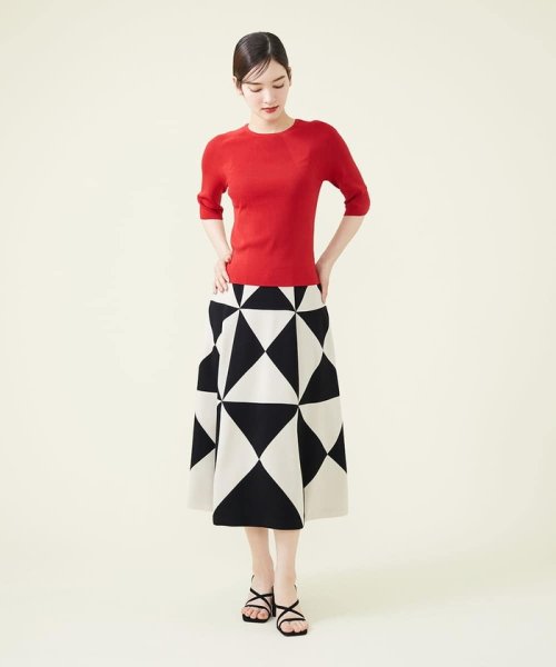 【GEOMETRY】ジオメトリックパッチワークスカート GEOMETRY