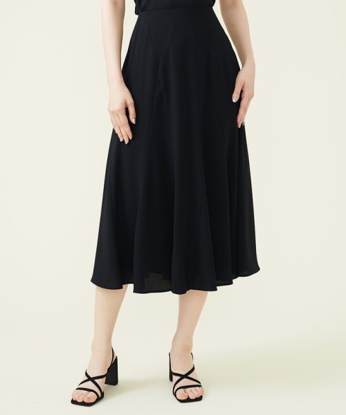 【GEOMETRY】バックサテンジョーゼットフレアスカート その他のスカート R2581466372(19734円)