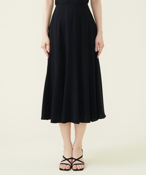 【GEOMETRY】バックサテンジョーゼットフレアスカート その他のスカート R2581466372(19734円)