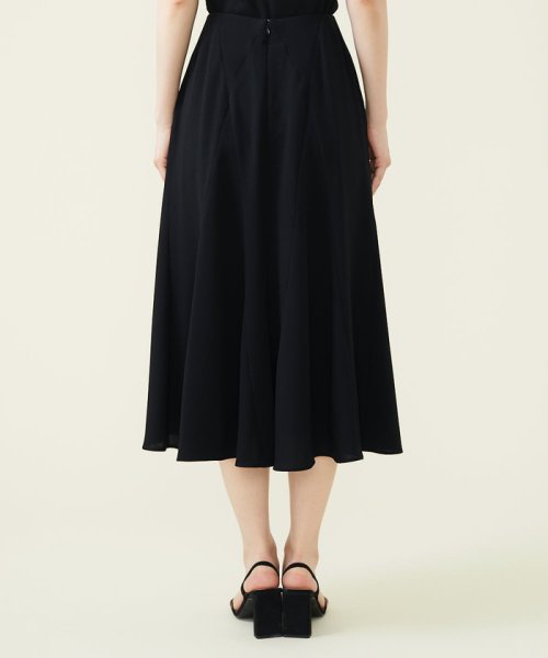 【GEOMETRY】バックサテンジョーゼットフレアスカート その他のスカート R2581466372(19734円)