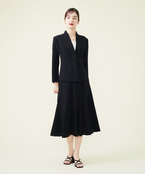 【GEOMETRY】バックサテンジョーゼットフレアスカート その他のスカート R2581466372(19734円)