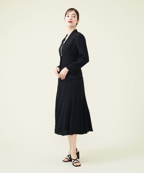 【GEOMETRY】バックサテンジョーゼットフレアスカート その他のスカート R2581466372(19734円)