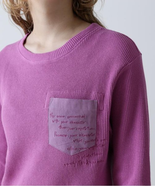 AVIREX(AVIREX)/EMBROIDERED POCKET WAFFLE T－SHIRT/刺繍ポケットワッフルTシャツ/img05