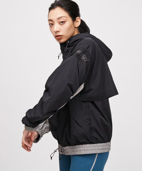 【UV】カラーブロックZIPブルゾン 