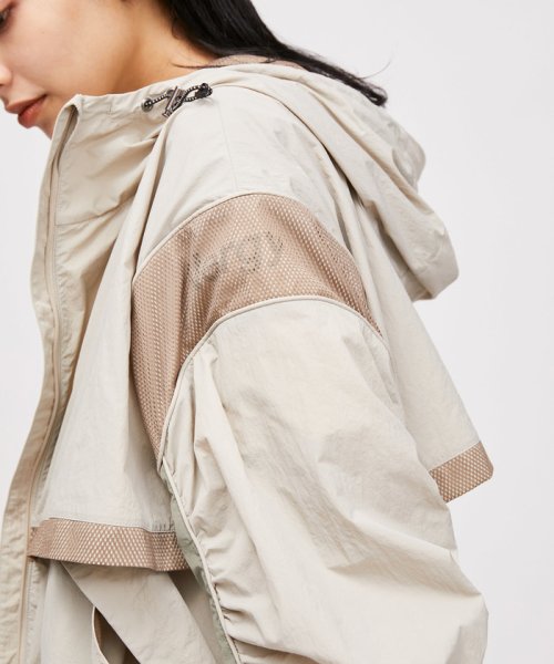 【UV】カラーブロックZIPブルゾン 