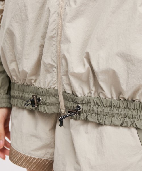 【UV】カラーブロックZIPブルゾン 