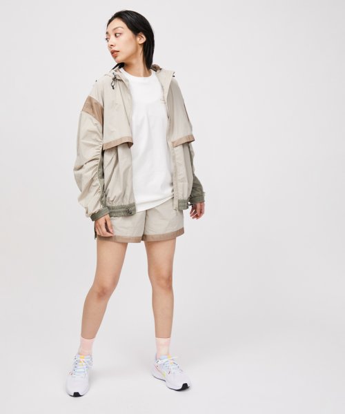 【UV】カラーブロックZIPブルゾン 