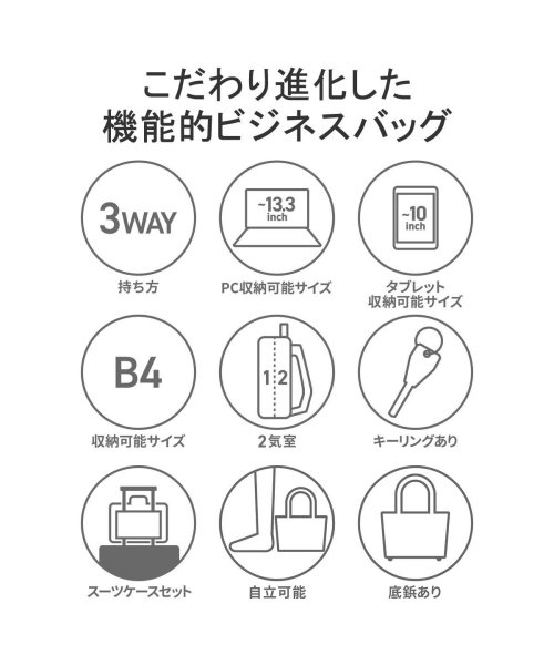 NEOPRO(ネオプロ)/ネオプロ NEOPRO RED POINT 3WAY ブリーフケース A4 B4 ビジネスリュック 2層 通勤 PC 13.3インチ タブレット 2－118/img04