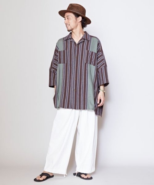 CAYHANE(チャイハネ)/【チャイハネ】リベットオーバーサイズMEN'Sシャツ CAA－3211/img14