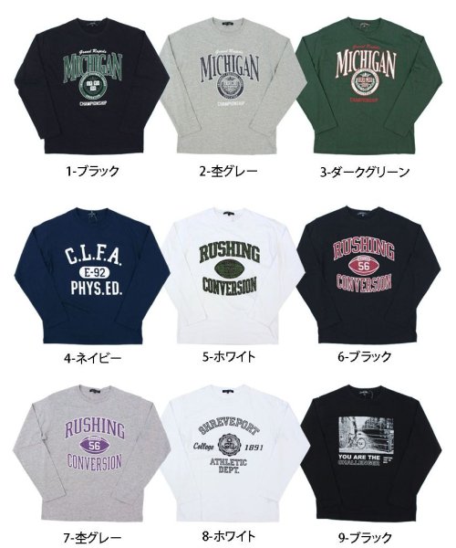 TopIsm(トップイズム)/ロンT メンズ Tシャツ 長袖 ロングTシャツ ロゴ フォト プリント 綿 コットン クルーネック アメカジ 長袖Tシャツ 大きいサイズ  春 夏 秋冬/img23