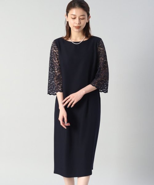 袖レースドレスワンピース  KUE1306022974(10010円)