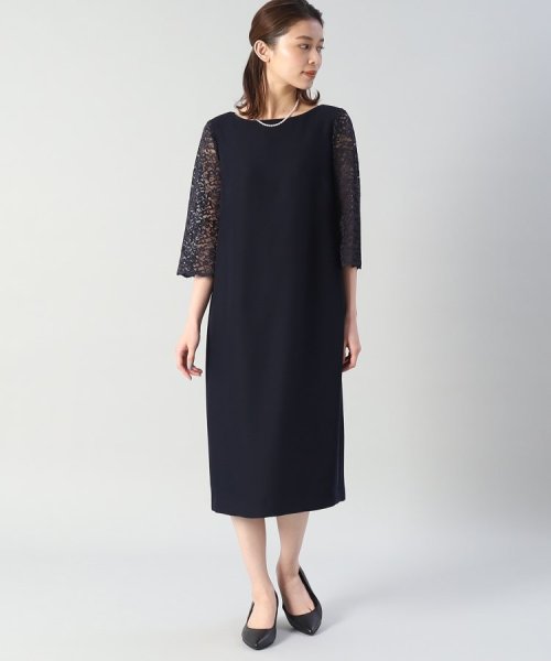 袖レースドレスワンピース  KUE1306022974(10010円)