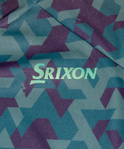 SRIXON(スリクソン)/【松山英樹プロ全英オープン着用】【ZEROround】モザイクプリントモックネック長袖シャツ【アウトレット】/img06