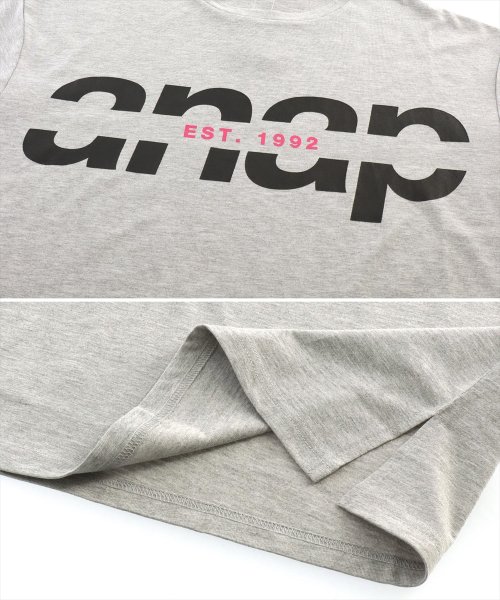 ANAP(アナップ)/anapロゴ配色プリントTシャツ/img48