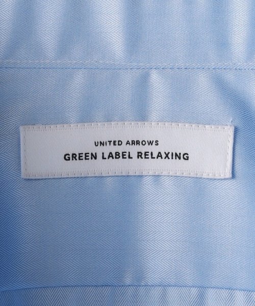 green label relaxing(グリーンレーベルリラクシング)/コットン ヘリンボーン スリム ショートワイドカラー ドレスシャツ －イージーアイロン－/img21