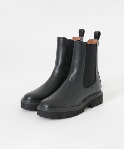 タンクソールサイドゴアブーツ LUCA GROSSI ショートブーツ F427T CAPRI サイドゴア 軽量 KUE1346827916(10368円)