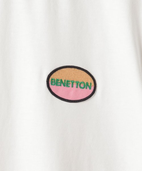 BENETTON (mens)(ベネトン（メンズ）)/ヴィンテージ風ロゴワッペン付きTシャツ・カットソー・ユニセックス/img10