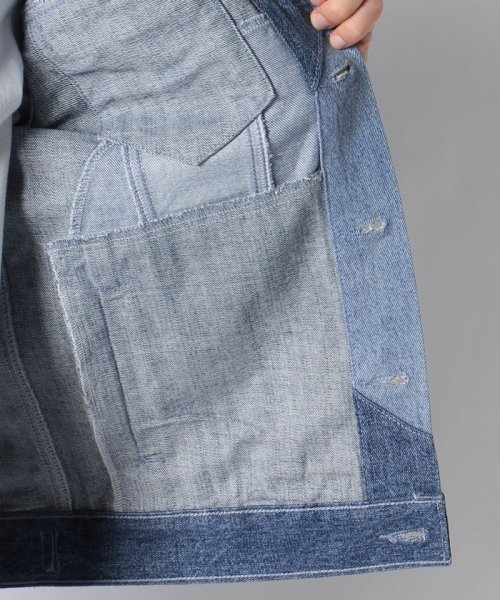 LEVI’S OUTLET(リーバイスアウトレット)/LEVI'S(R) MADE&CRAFTED(R) TYPE III トラッカージャケット MASON MOJ インディゴ DESTRUCTED/img08