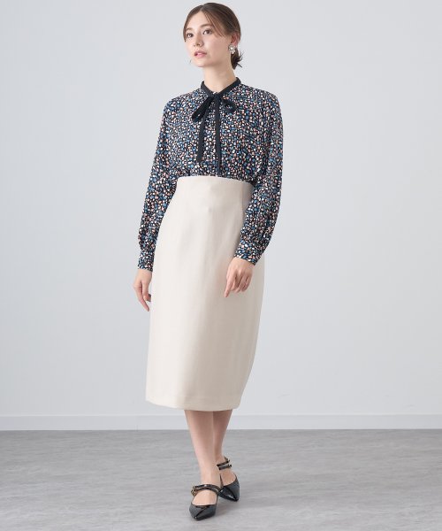 セール】 アナイ(ANAYI) |イレギュラースクエアプリントタイ付き  