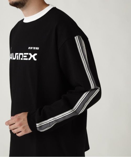 AVIREX(AVIREX)/《WEB&DEPOT限定》L/S LINE T－SHIRT/ ライン ロング スリーブ Tシャツ/img10