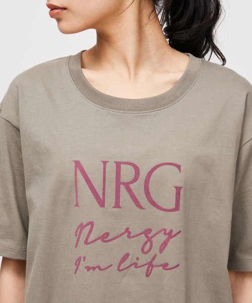 NERGY(ナージー)/フロッキープリントTシャツワンピース/img17