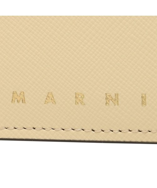 MARNI(マルニ)/マルニ 二つ折り財布 サフィアーノレザー二つ折りウォレット ミニ財布 イエロー メンズ MARNI PFMI0003L0 LV520 Z644N/img06