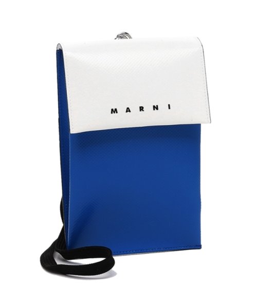 MARNI(マルニ)/マルニ フォンケース ショルダーバッグ トライベカ 電話ケース ホワイト ブルー メンズ MARNI TEMI0004A4 P3572 ZO503/img01