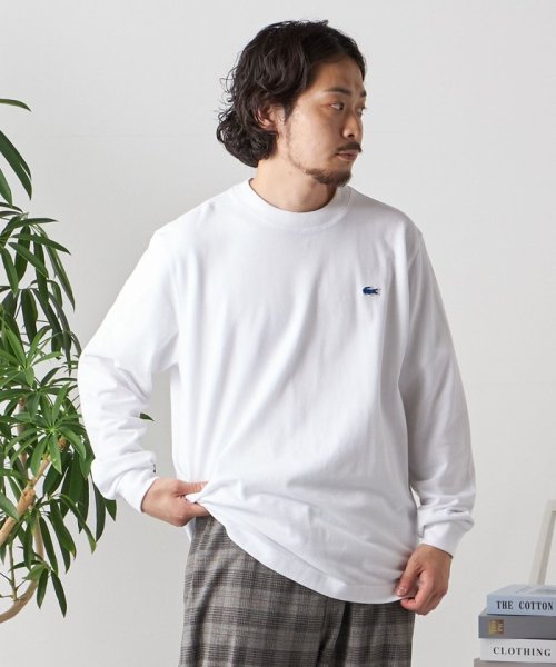 SHIPS any MEN(シップス　エニィ　メン)/【SHIPS any別注】LACOSTE: ワンポイント ピケ クルーネック Tシャツ (ロンT)◇/img08