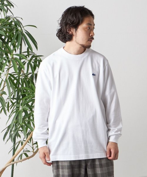 SHIPS any MEN(シップス　エニィ　メン)/【SHIPS any別注】LACOSTE: ワンポイント ピケ クルーネック Tシャツ (ロンT)◇/img09