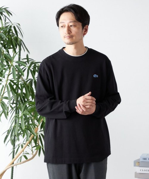 SHIPS any MEN(シップス　エニィ　メン)/【SHIPS any別注】LACOSTE: ワンポイント ピケ クルーネック Tシャツ (ロンT)◇/img22