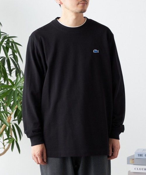 SHIPS any MEN(シップス　エニィ　メン)/【SHIPS any別注】LACOSTE: ワンポイント ピケ クルーネック Tシャツ (ロンT)◇/img23