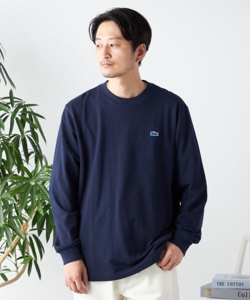 SHIPS any MEN(シップス　エニィ　メン)/【SHIPS any別注】LACOSTE: ワンポイント ピケ クルーネック Tシャツ (ロンT)◇/img30