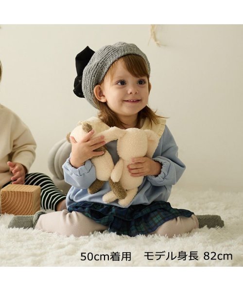Kids Zoo(キッズズー)/【子供服】 kid´s zoo (キッズズー) シフォンリボン付きアクリルニット帽・帽子 46cm～50cm W61401/img09