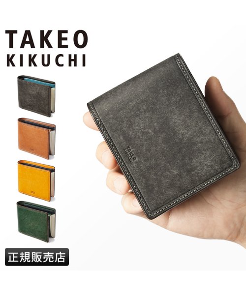 TAKEO KIKUCHI(タケオキクチ)/タケオキクチ 財布 二つ折り財布 メンズ ブランド レザー 本革 TAKEO KIKUCHI 780613/img01