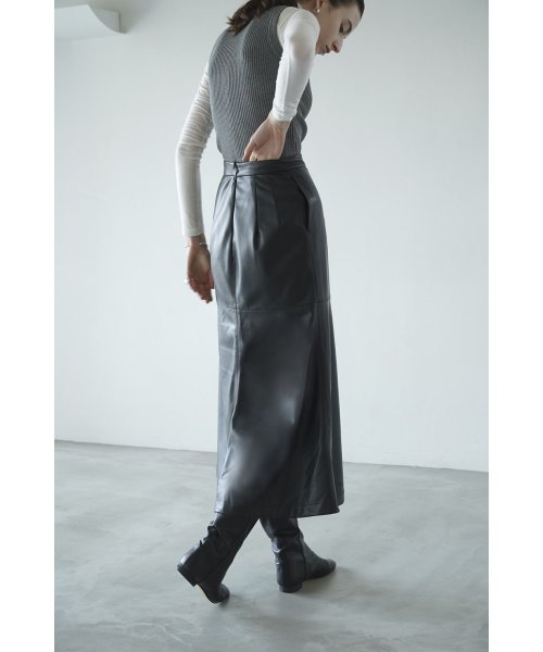 CLANE(クラネ)/VEGAN LEATHER LONG SKIRT/img07