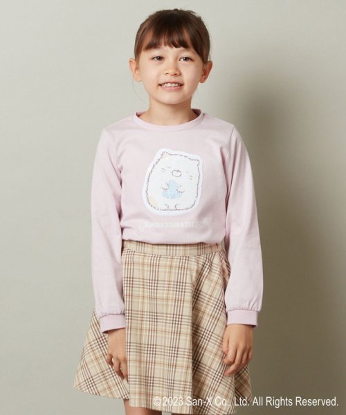 a.v.v(KID'S)(アー・ヴェ・ヴェキッズ)/[100－140]【すみっコぐらし】リバーシブルスパンコール長袖Ｔシャツ/img04