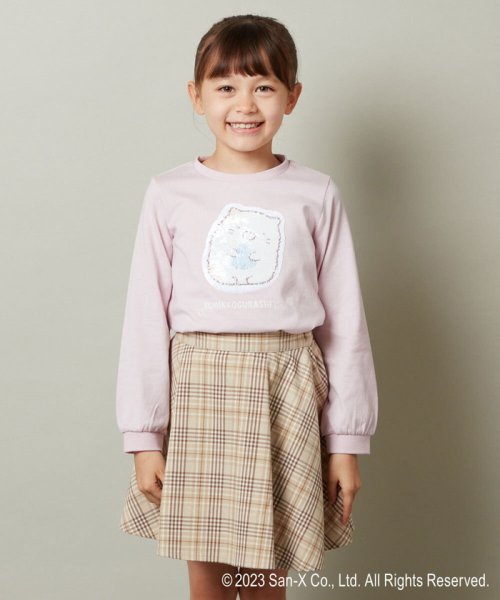 a.v.v(KID'S)(アー・ヴェ・ヴェキッズ)/[100－140]【すみっコぐらし】リバーシブルスパンコール長袖Ｔシャツ/img05