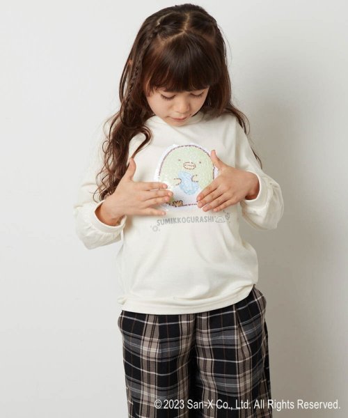 a.v.v(KID'S)(アー・ヴェ・ヴェキッズ)/[100－140]【すみっコぐらし】リバーシブルスパンコール長袖Ｔシャツ/img15