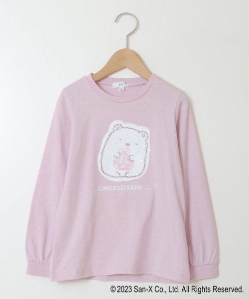 a.v.v(KID'S)(アー・ヴェ・ヴェキッズ)/[100－140]【すみっコぐらし】リバーシブルスパンコール長袖Ｔシャツ/img21