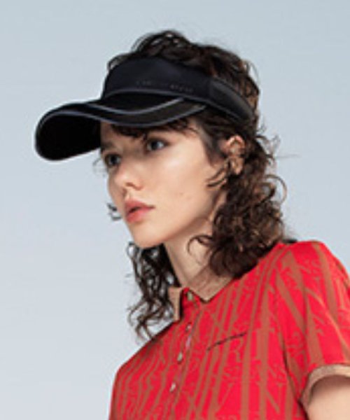 LANVIN SPORT(ランバン スポール)/ラインデザインUVサンバイザー【UPF50＋】/img01