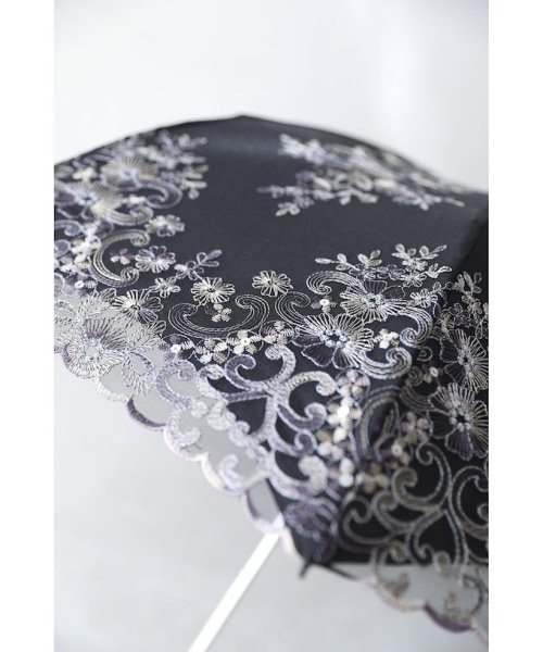 CAWAII(カワイイ)/花刺繍が美しい折りたたみ日傘/img08
