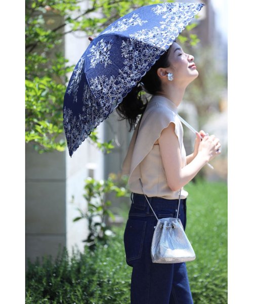 CAWAII(カワイイ)/花刺繍が美しい折りたたみ日傘/img13