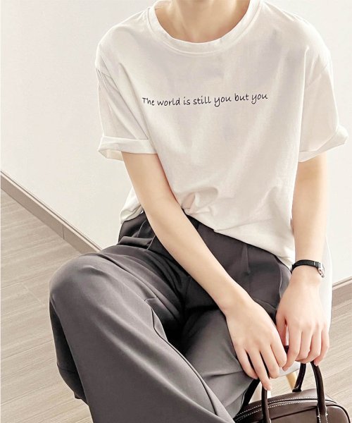 ARGO TOKYO(アルゴトウキョウ)/Crew－neck Logo T－shirt 24071　クルーネックロゴTシャツ　コットンT　Tシャツ　LOGOTシャツ　プリントTシャツ　半袖T　カットソー/img11