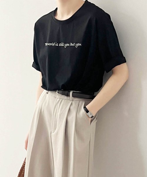 ARGO TOKYO(アルゴトウキョウ)/Crew－neck Logo T－shirt 24071　クルーネックロゴTシャツ　コットンT　Tシャツ　LOGOTシャツ　プリントTシャツ　半袖T　カットソー/img15