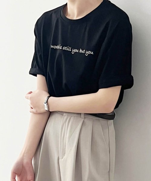 ARGO TOKYO(アルゴトウキョウ)/Crew－neck Logo T－shirt 24071　クルーネックロゴTシャツ　コットンT　Tシャツ　LOGOTシャツ　プリントTシャツ　半袖T　カットソー/img19
