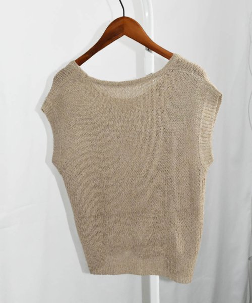 ARGO TOKYO(アルゴトウキョウ)/Summer Mesh Knit Tops 25069 サマーメッシュニットトップス　メッシュニット　ニットトップス　シアーニット　シアートップス　ニットソー　/img16