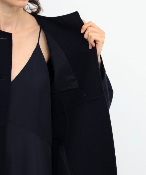 ライトメルトンダブルフェイスドレスコート 