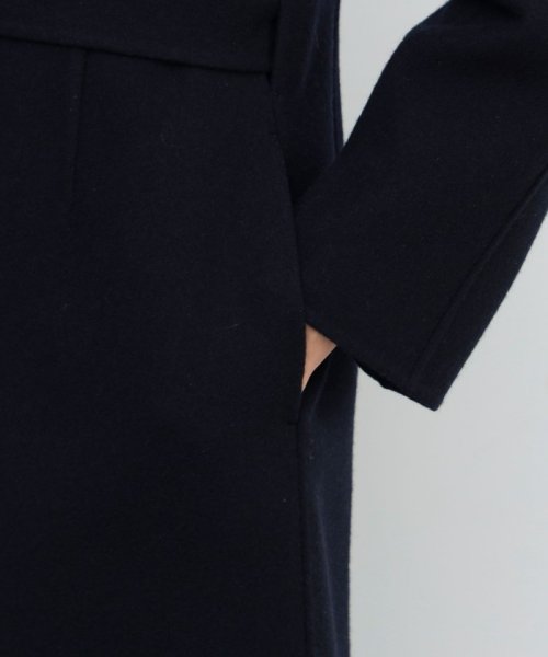 ライトメルトンダブルフェイスドレスコート 